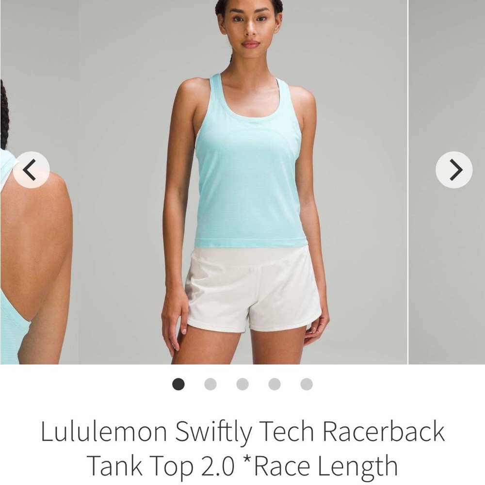 Lululemon Athletica Aqua Racerback Tank Top